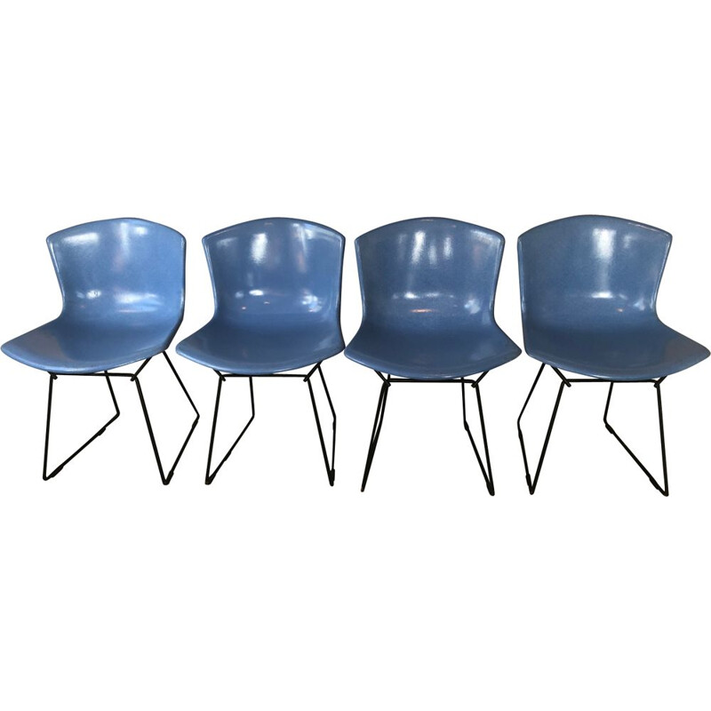 Set of 4 vintage chairs by Harry Berteia, Knoll edition 1960s