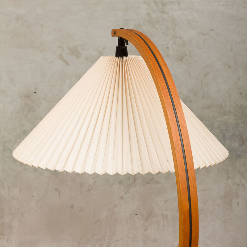 Vintage beech floor lamp by Mads Cipriani