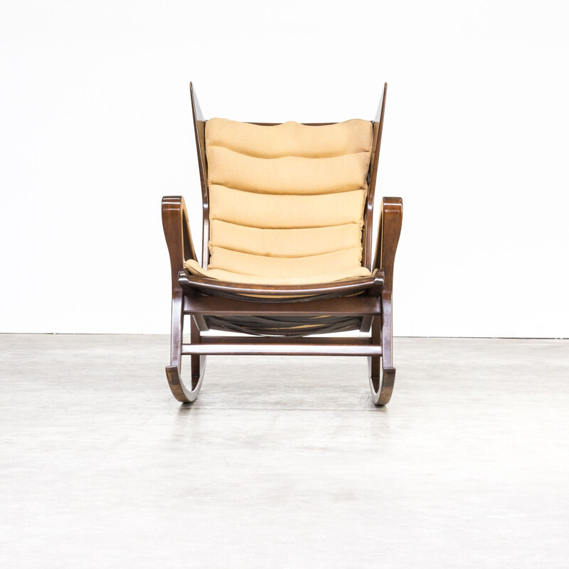 Chaise à bascule vintage par Gio Ponti pour Cassina, modèle 572