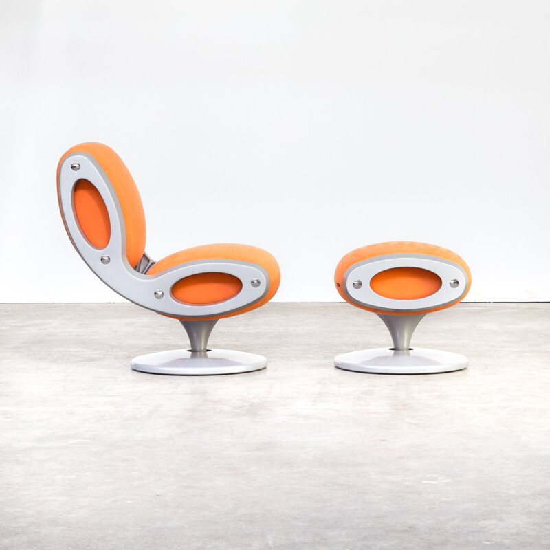 Gluon armchair & ottoman by Marc Newson for Moroso
