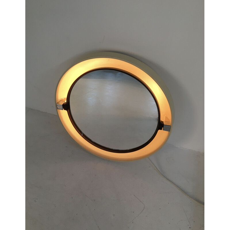 Vintage wall light mirror in plastic