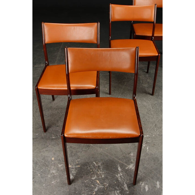 4 chaises Scandinave - années 60