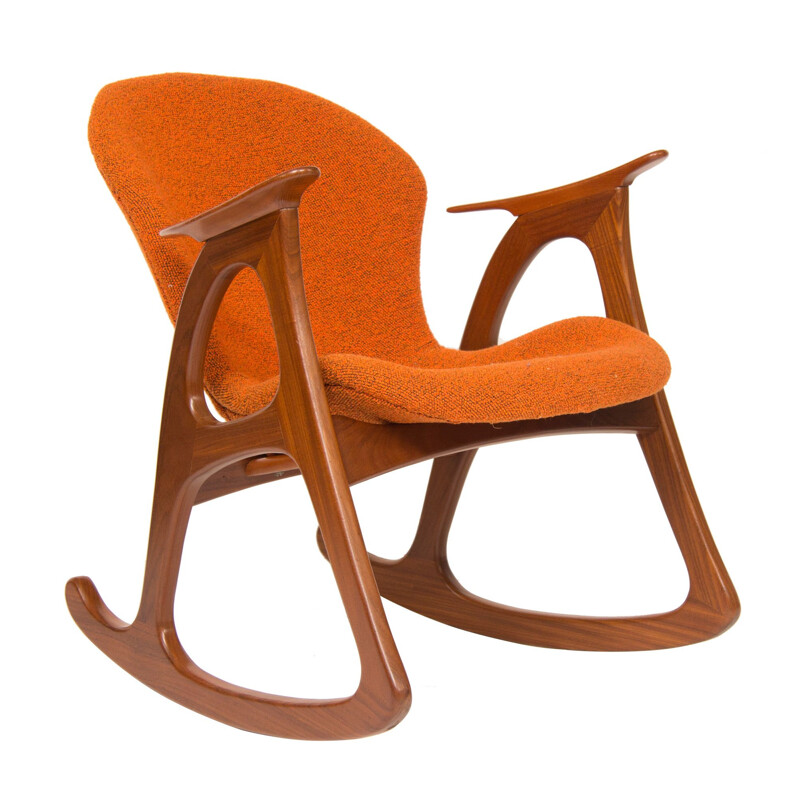 Vintage rocking chair by Aage Christiansen for Erhardsen Andersen