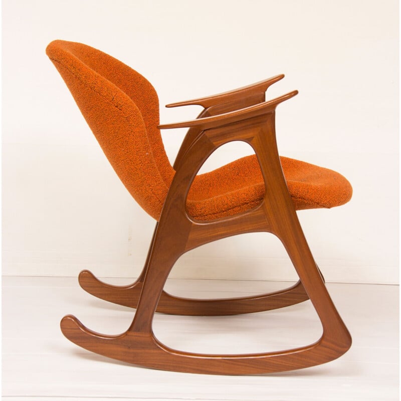 Vintage rocking chair by Aage Christiansen for Erhardsen Andersen