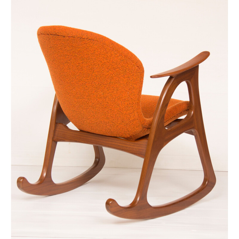 Chaise à bascule vintage par Aage Christiansen pour Erhardsen Andersen