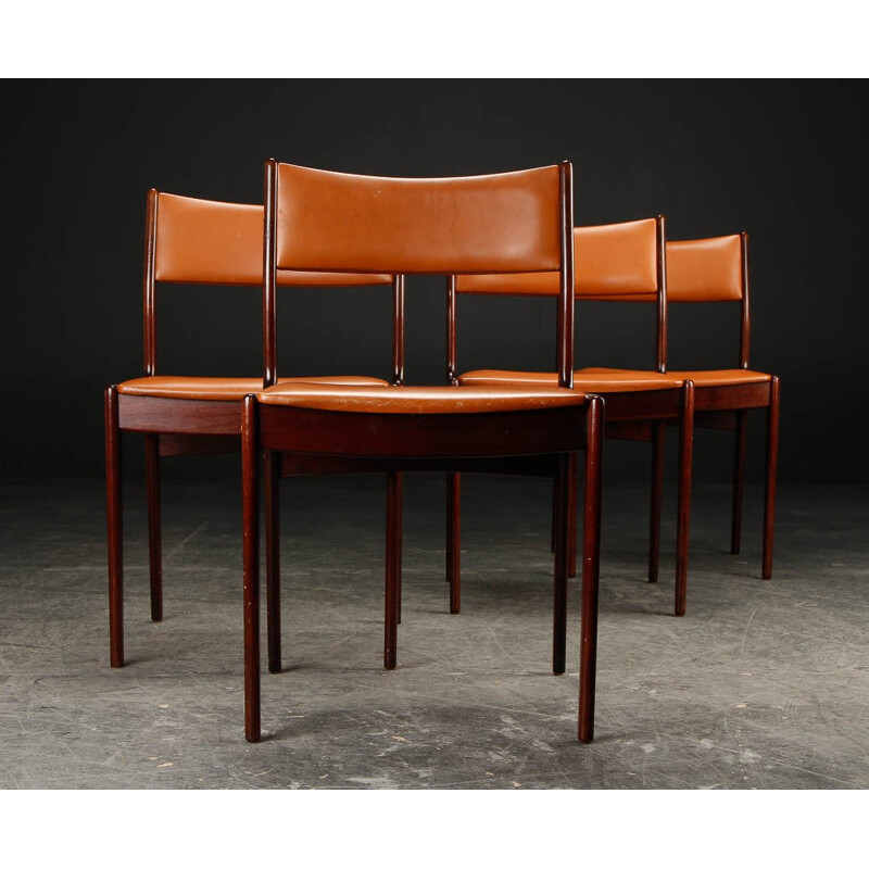 4 chaises Scandinave - années 60