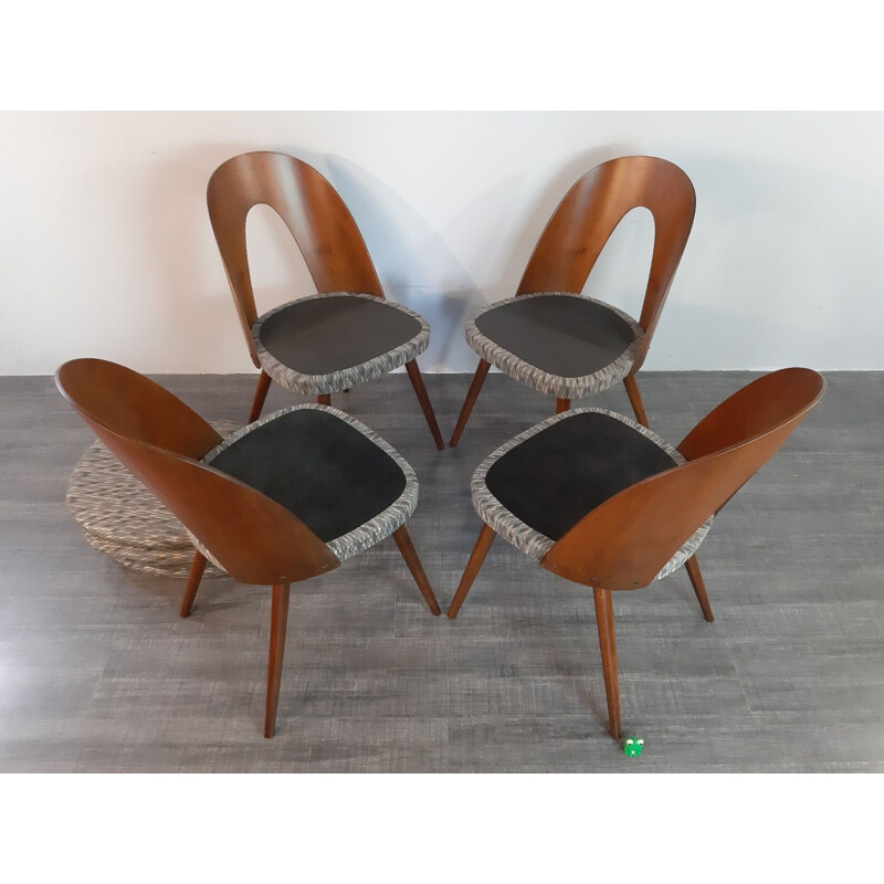 Set of 4 vintage dining chairs by Antonin Suman for MIER,Czechoslovakia,1960