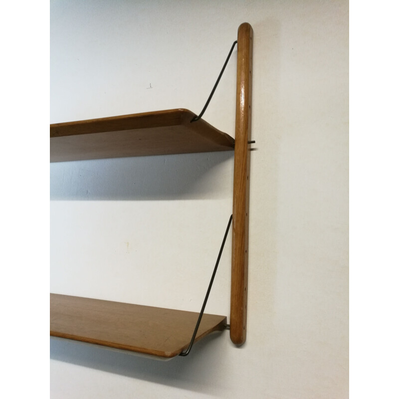 Vintage wall shelf by Jacques Hauville for BEMA,1950