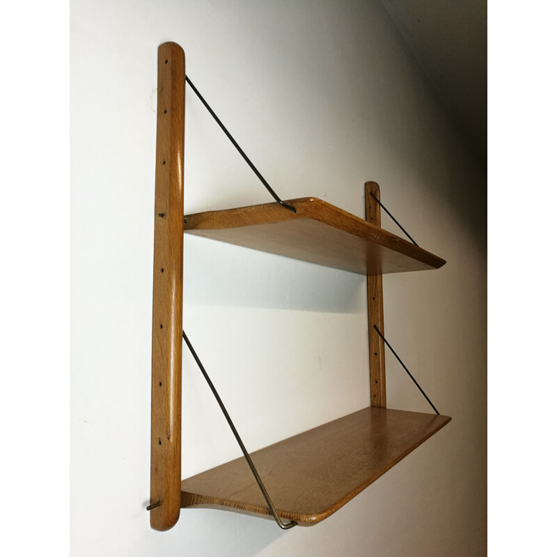 Vintage wall shelf by Jacques Hauville for BEMA,1950