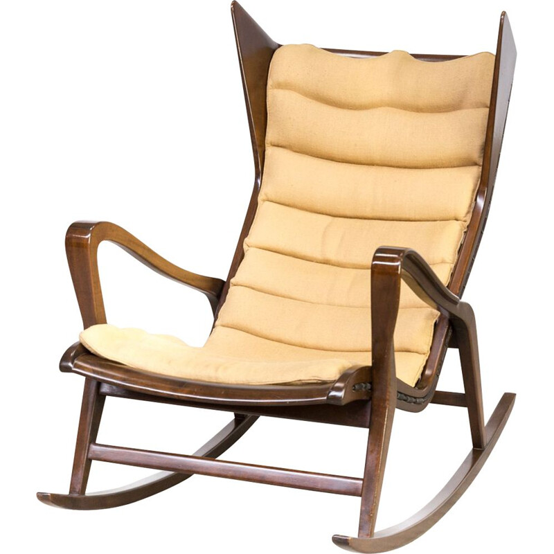 Chaise à bascule vintage par Gio Ponti pour Cassina, modèle 572