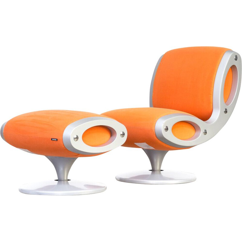 Gluon armchair & ottoman by Marc Newson for Moroso