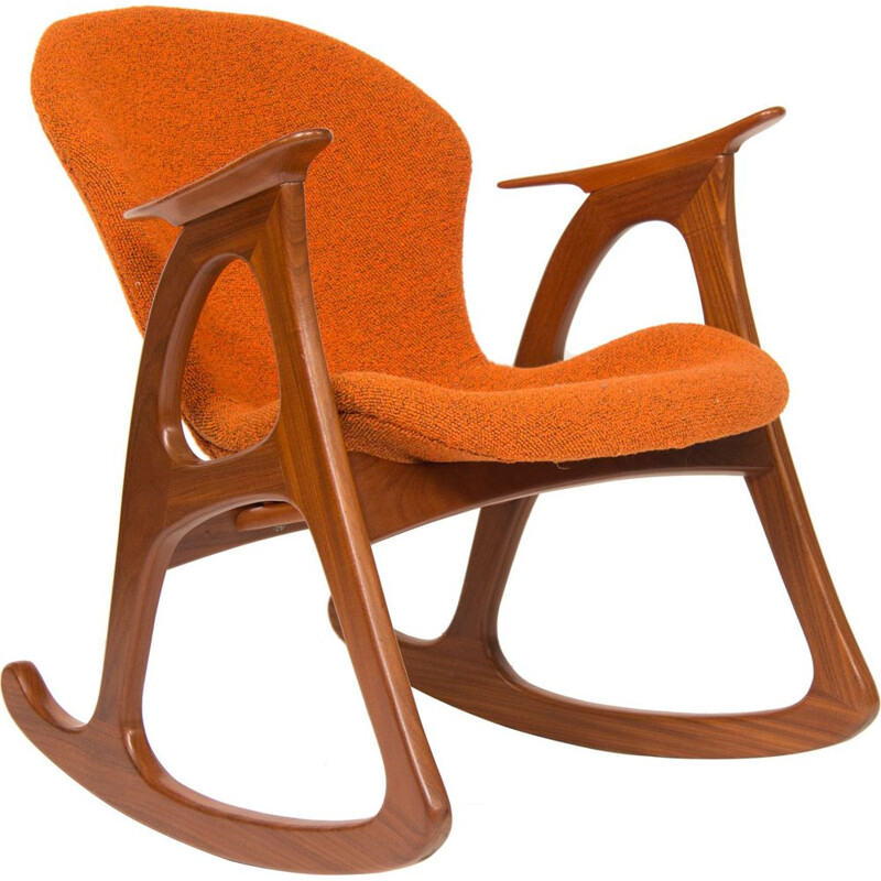 Vintage rocking chair by Aage Christiansen for Erhardsen Andersen