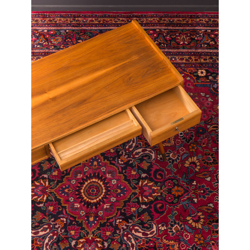 Vintage walnut little desk 1950s