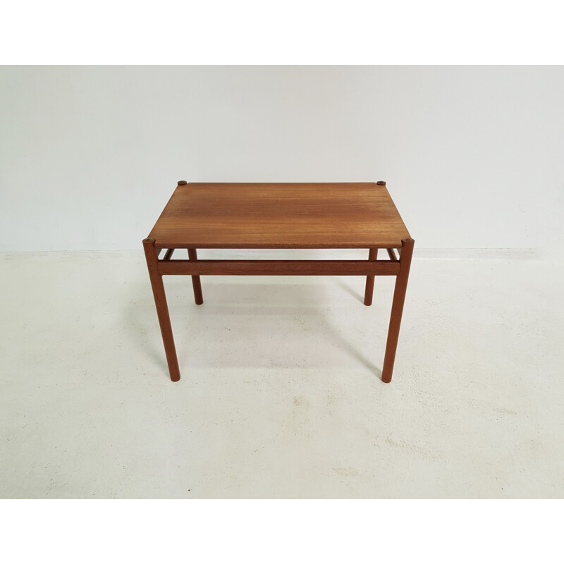 Vintage teak coffee table by Ole WANSCHER for Jeppesen 1960