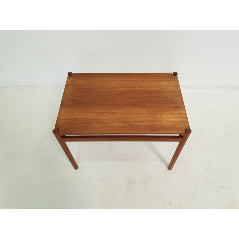 Vintage teak coffee table by Ole WANSCHER for Jeppesen 1960