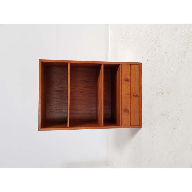 Vintage teak wall shelf by Arktuell for AB sweden 1960