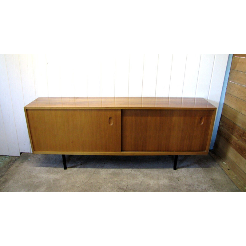 Vintage german sideboard for WK in wood and metal 1960s