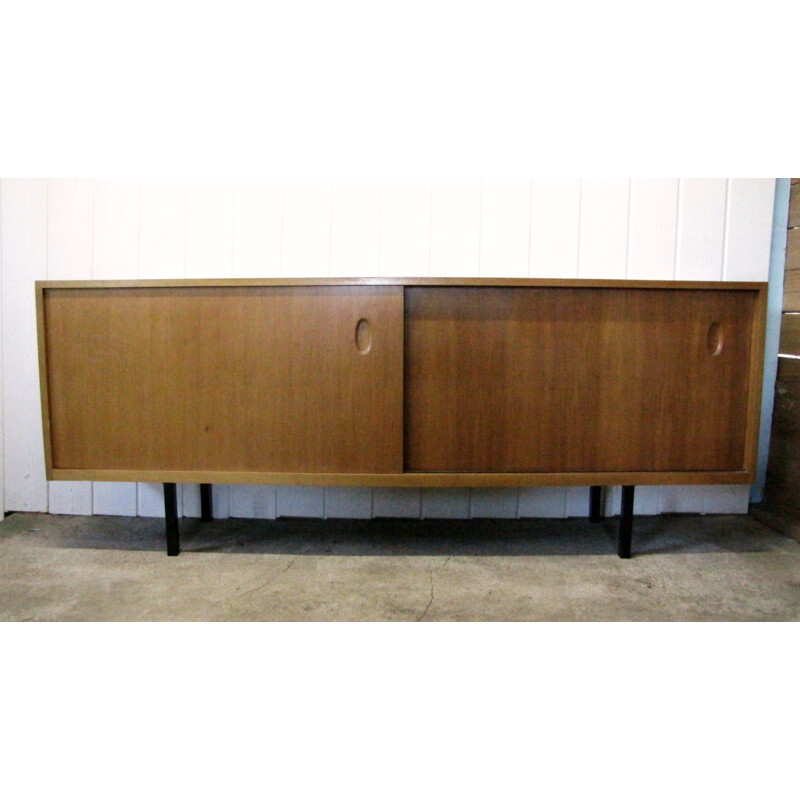 Vintage german sideboard for WK in wood and metal 1960s