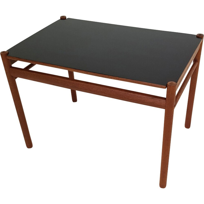 Vintage teak coffee table by Ole WANSCHER for Jeppesen 1960