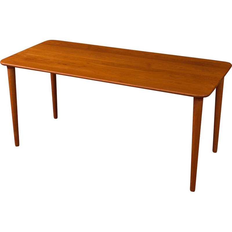 Vintage teak coffee table by Gustav Bahus 1960s