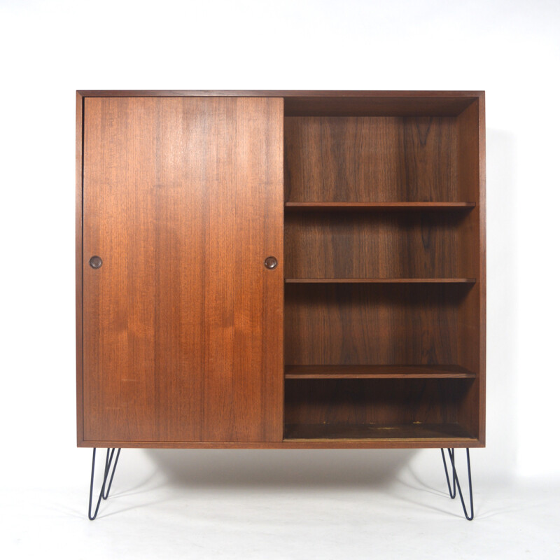 Ab Karl Andersson teak and metal highboard, Borge MOGENSEN - 1950s