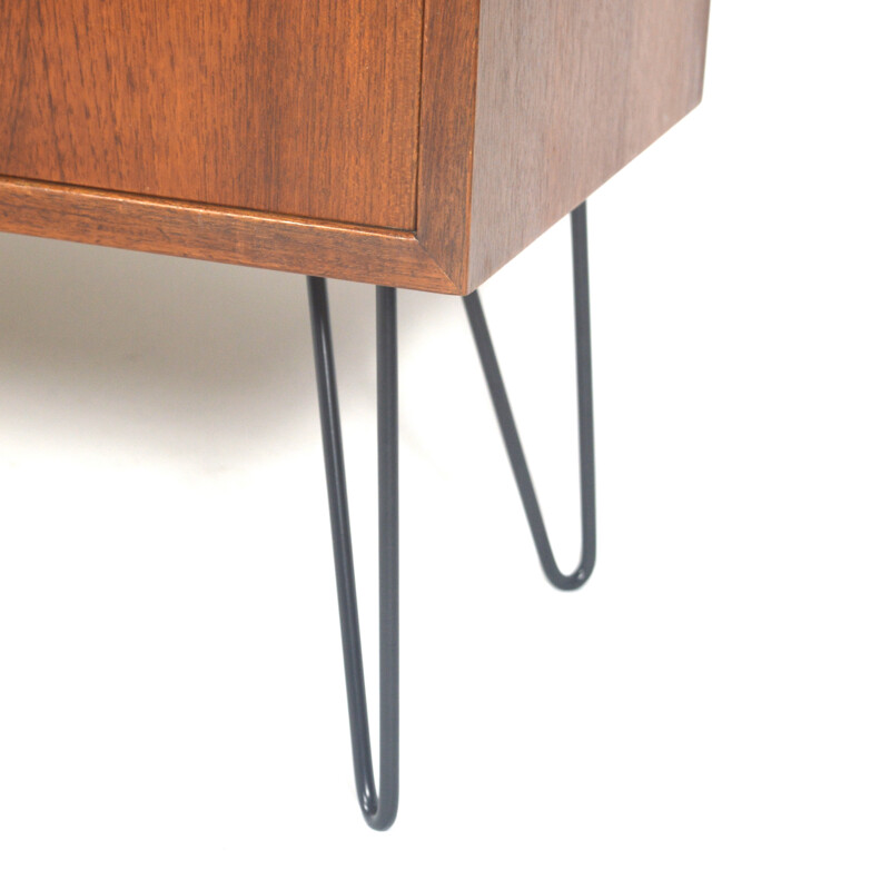 Ab Karl Andersson teak and metal highboard, Borge MOGENSEN - 1950s