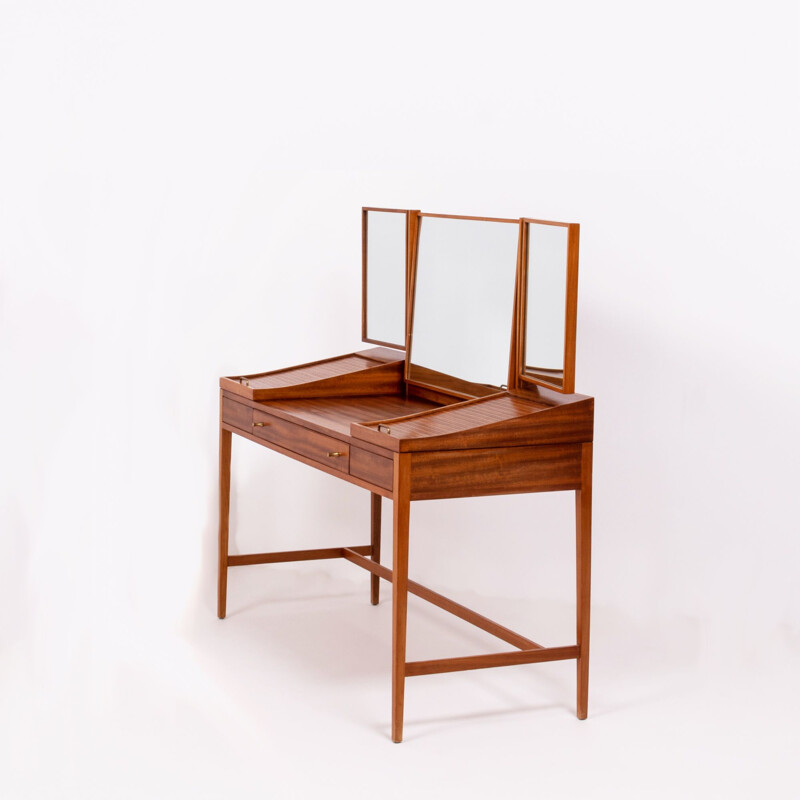 Coiffeuse vintage par Robert Heritage en bois de teck 1960