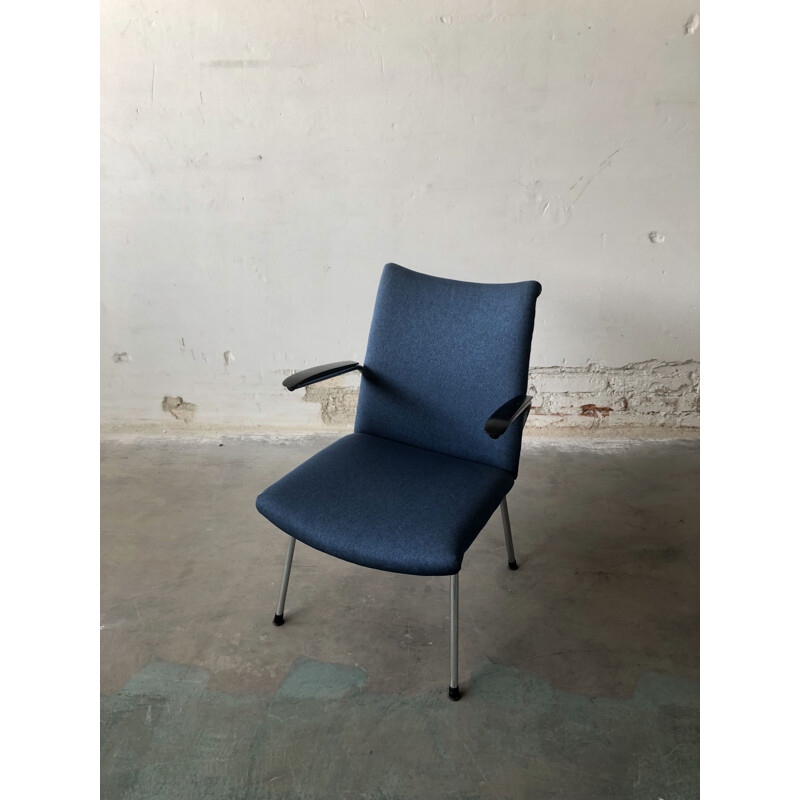 Fauteuil vintage en chrome par Martin de Wit pour Gispen 1960s