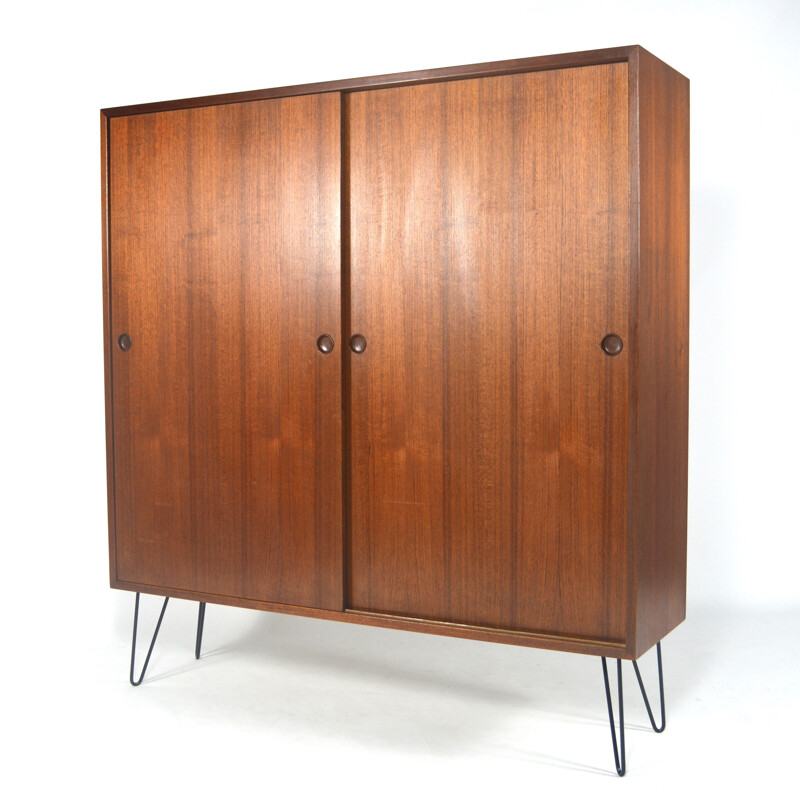 Ab Karl Andersson teak and metal highboard, Borge MOGENSEN - 1950s