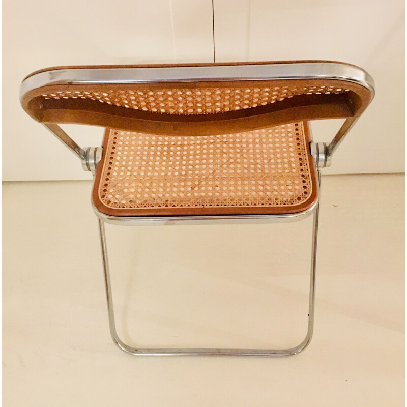 Set of 4 vintage folding chairs Plia by Giancarlo Piretti for Castelli 1960s