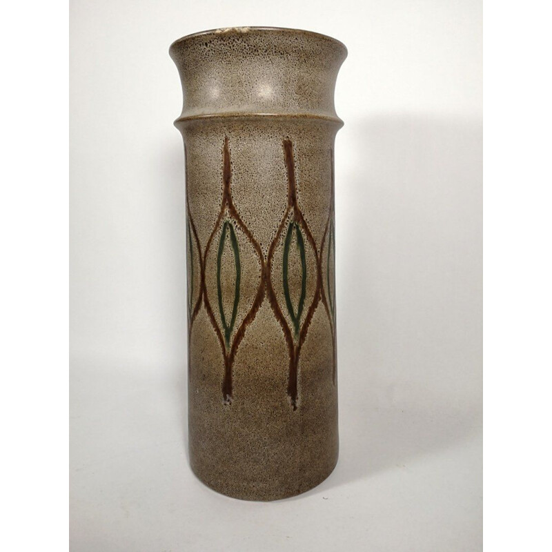 Vintage ceramic glass vase, 1970