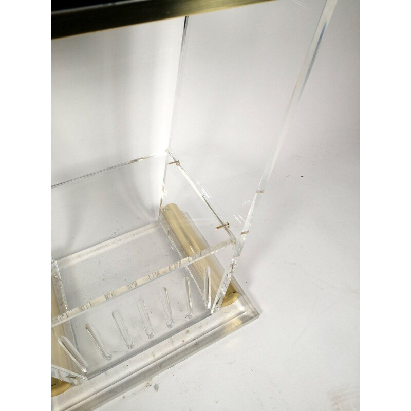 Mesa lateral de plexiglass Vintage