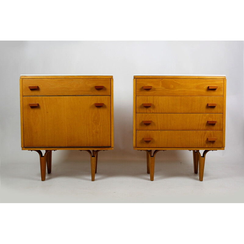 Vintage pair of nightstands by Novy,1970 