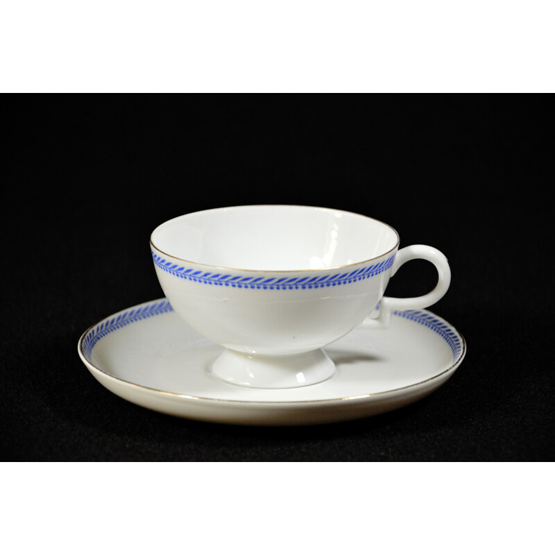 Vintage porcelain tea set by Gio Ponti for Richard Ginori,1930