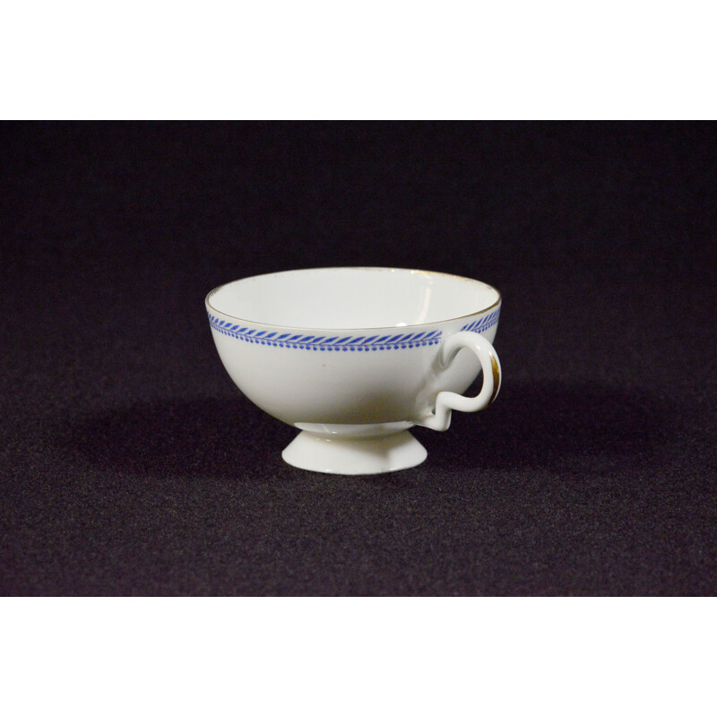 Vintage porcelain tea set by Gio Ponti for Richard Ginori,1930