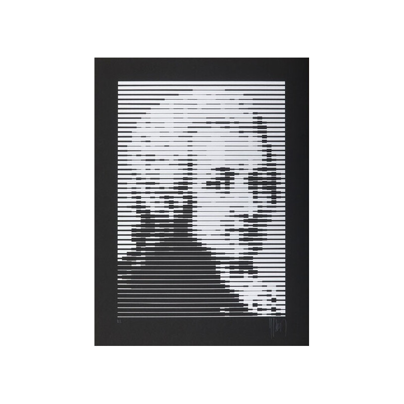 Mozart genuine serigraphy, Jean-Pierre YVARAL - 1980s