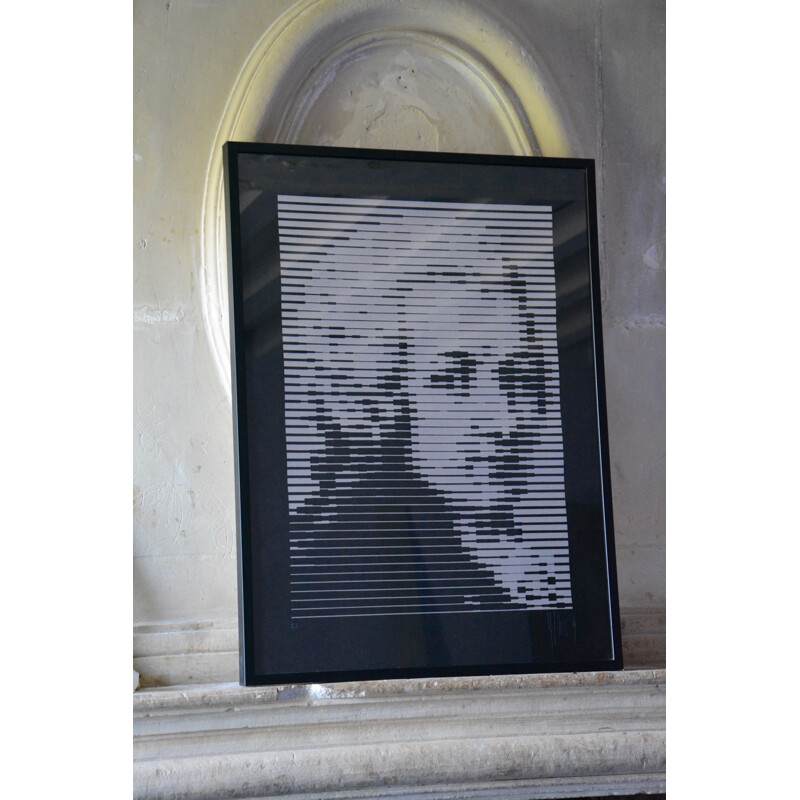 Mozart genuine serigraphy, Jean-Pierre YVARAL - 1980s