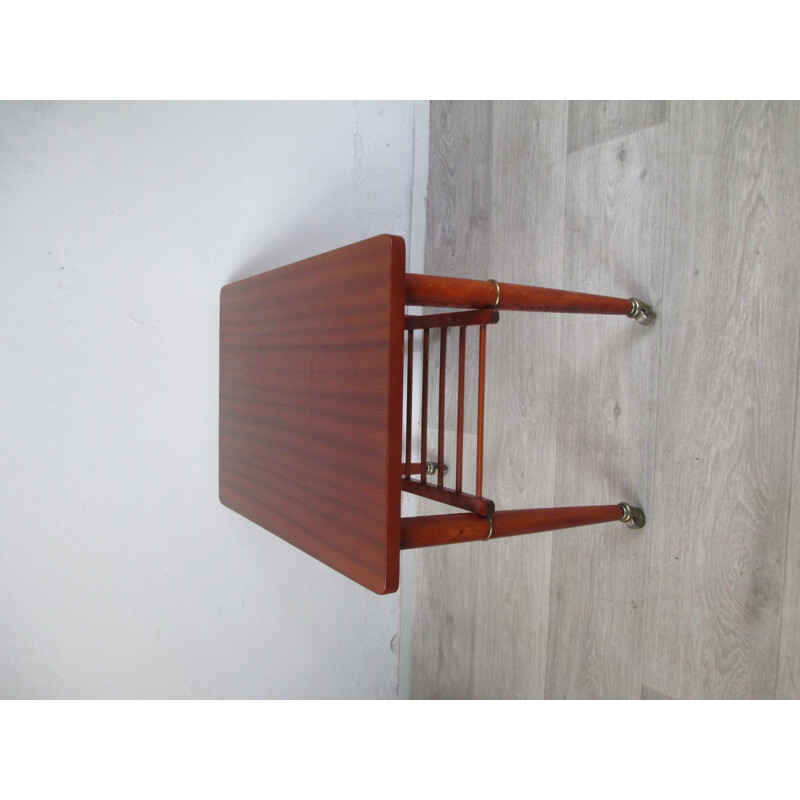 Danish vintage mahogany trolley,1970