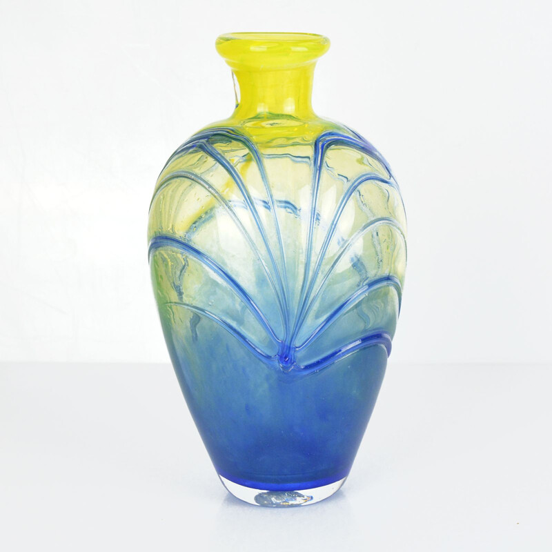 Vaso vintage di Jiri Suhajek per Mstisov Moser 1970