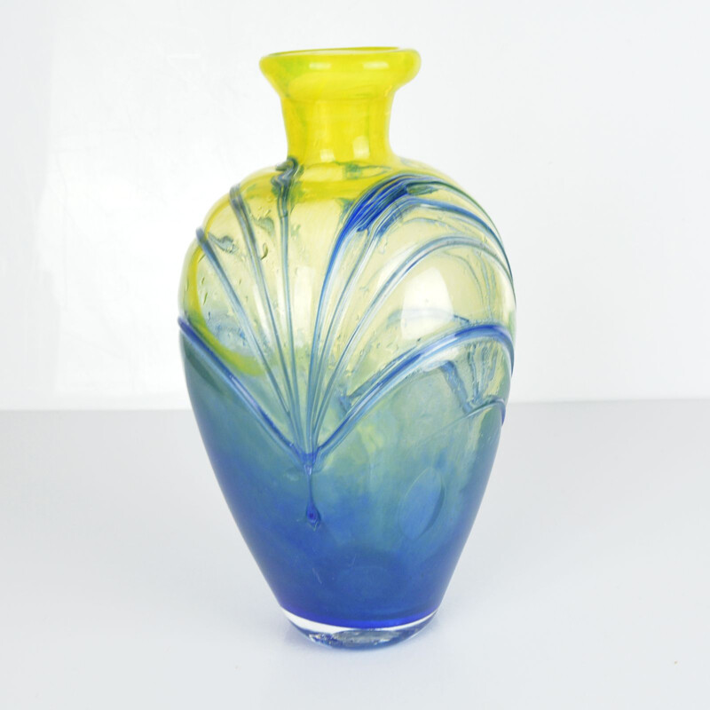 Vaso vintage di Jiri Suhajek per Mstisov Moser 1970
