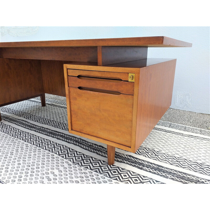 Large vintage rosewood desk 1960