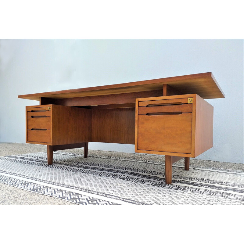 Large vintage rosewood desk 1960