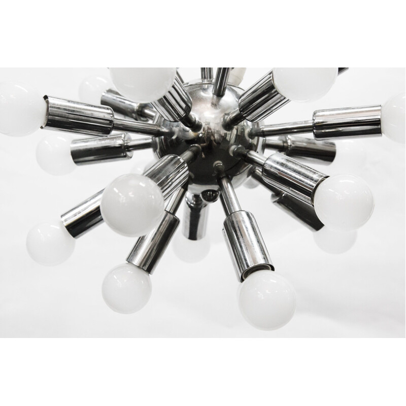 Vintage Sputnik chandelier in chrome plated 1960s