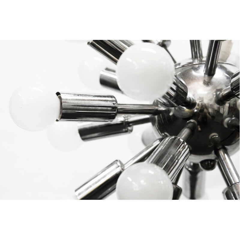 Vintage Sputnik chandelier in chrome plated 1960s