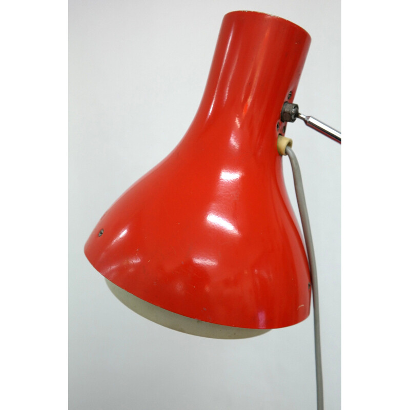 Vintage floor lamp red by Josef Hurka, 1970s