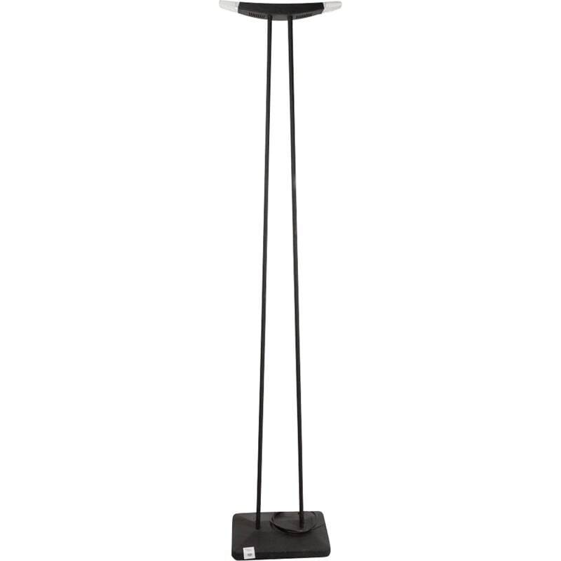 Vintage black floor lamp in steel