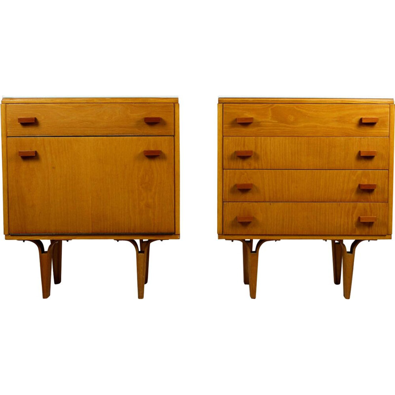 Vintage pair of nightstands by Novy,1970 