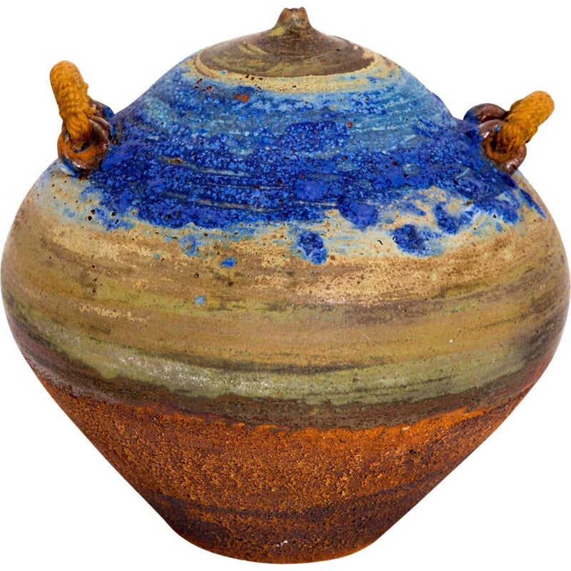 Vintage ceramic vase by Mercé Alabern, 1970