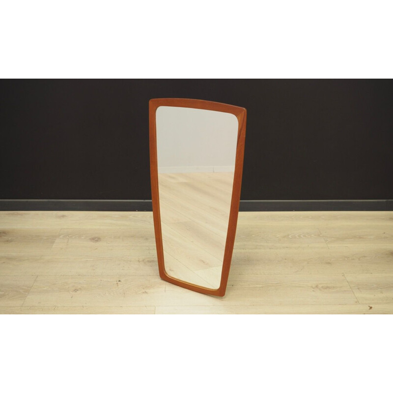 Vintage mirror in teak Scandinavian 1960-70s