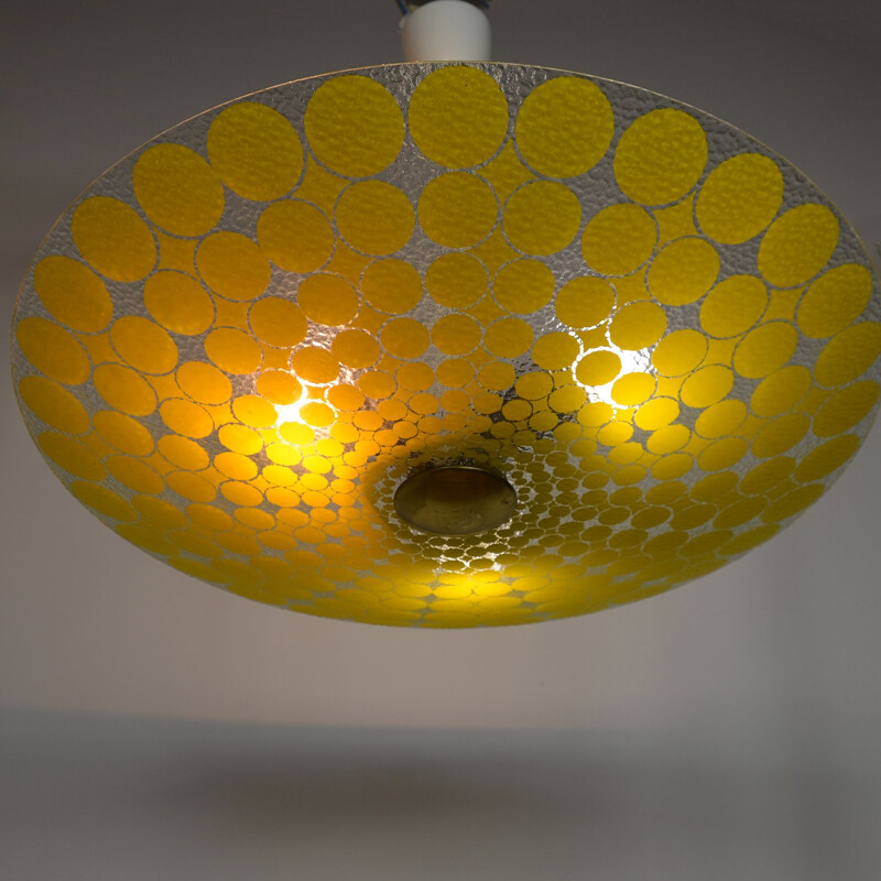 Vintage chandelier umbrella by VEB Narva Luchten Germany 1970s